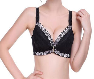 fashion thick cup sexy beauty push up bras lace back closure bralette lingerie bra for women Brassiere
